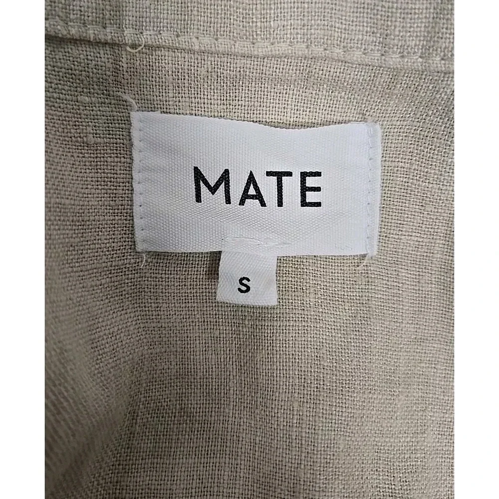 MATE the Label Cream Short-Sleeve Linen Jumpsuit - Picture 5 of 10